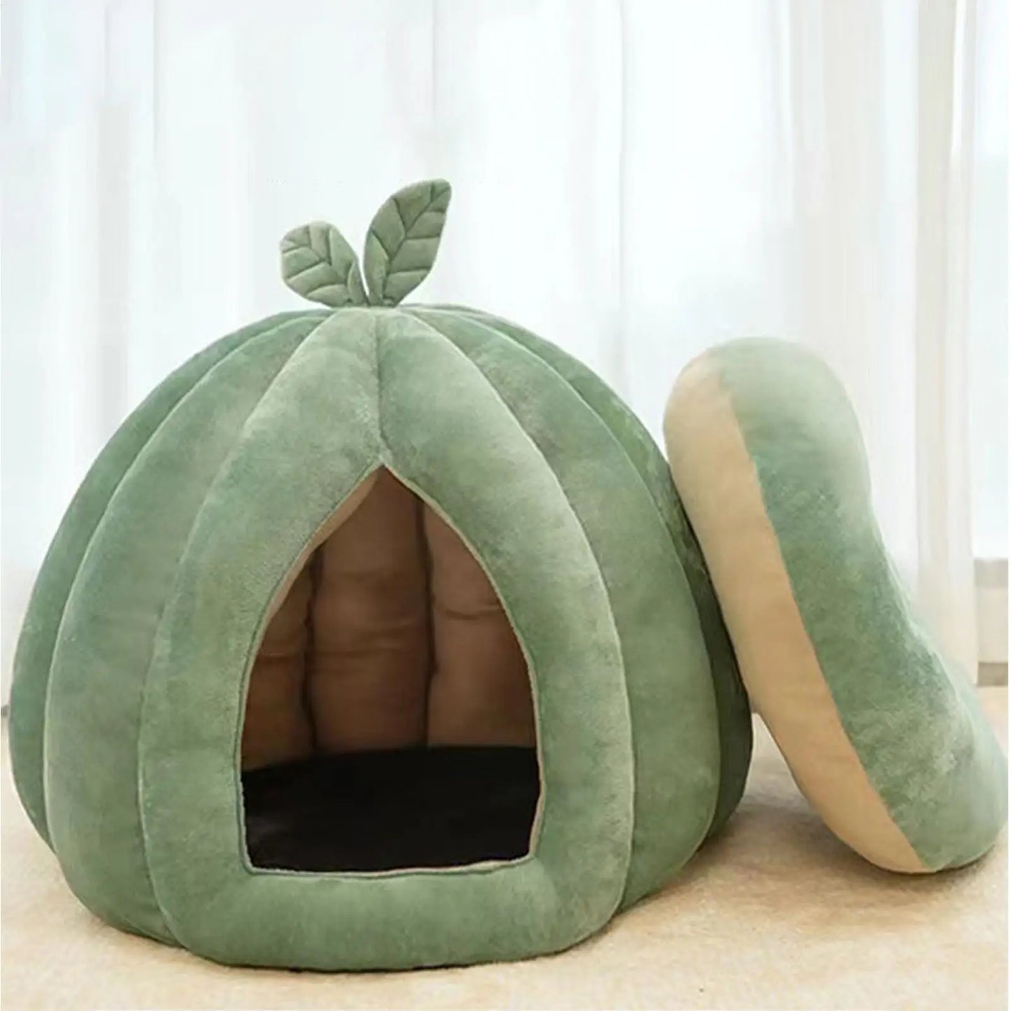 Pumpkin Cat House Bed