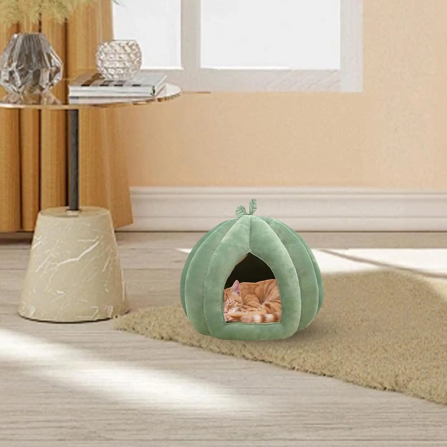 Pumpkin Cat House Bed