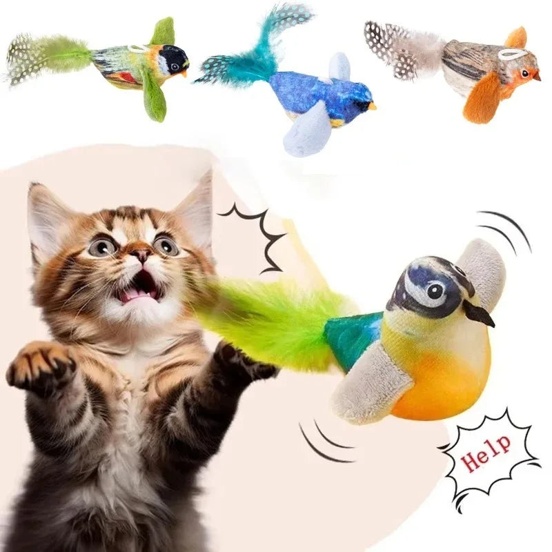 Toy Bird With Sound For Cats
