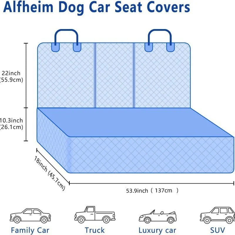 Full Row Car Dog Seat Cover