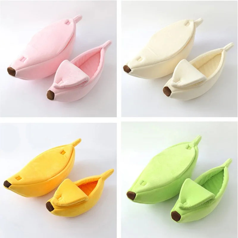 Banana Cat Bed With Cover