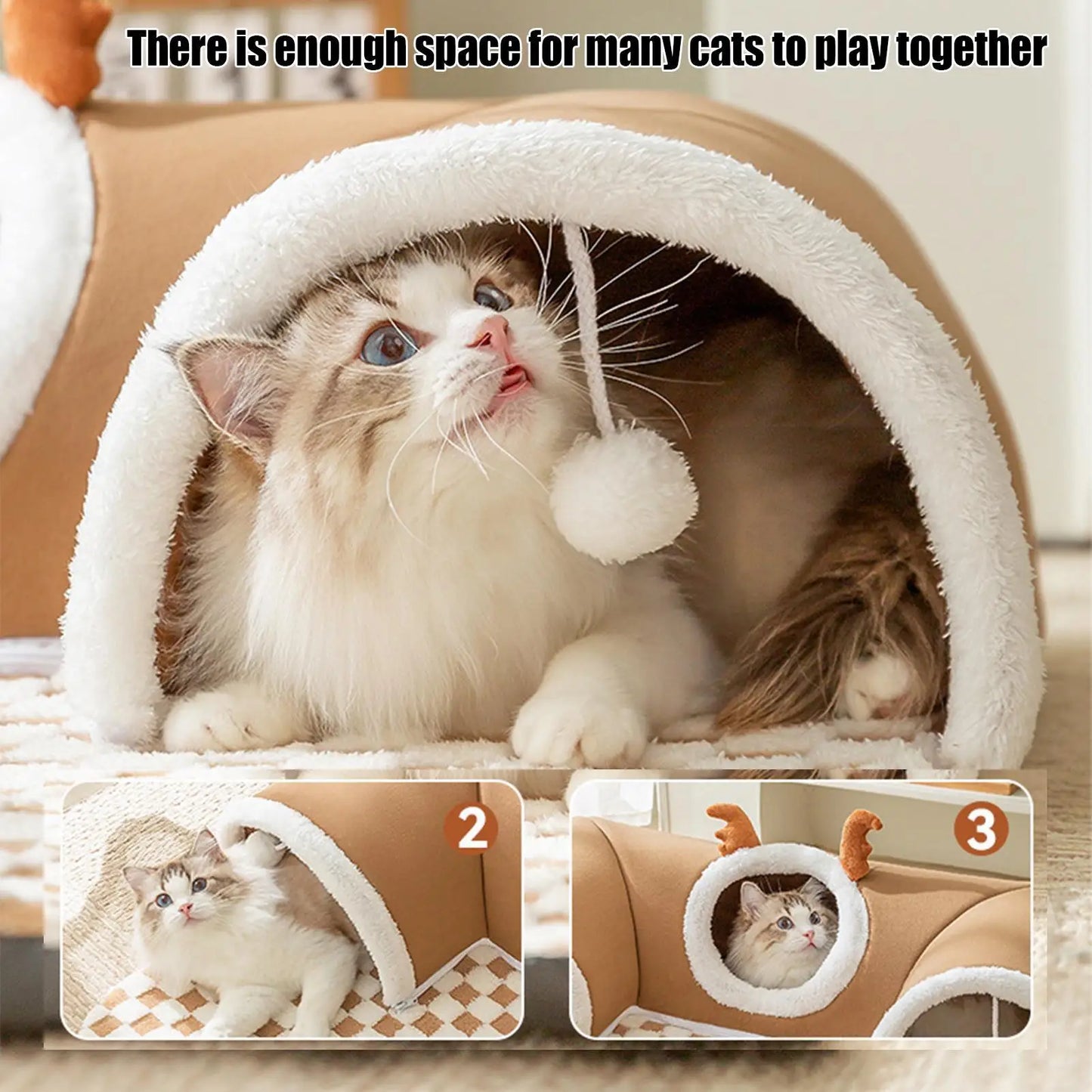 Cat Bed and Play Tunnel