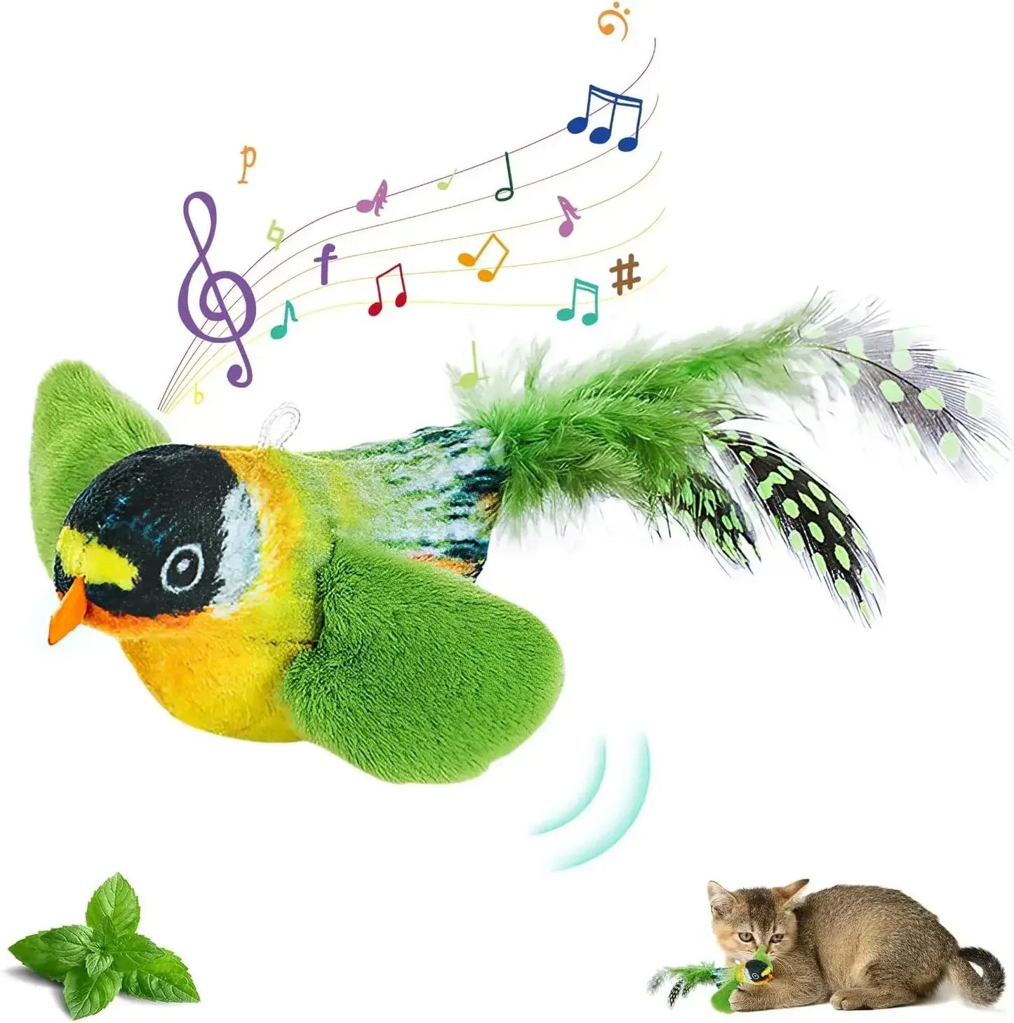 Toy Bird With Sound For Cats