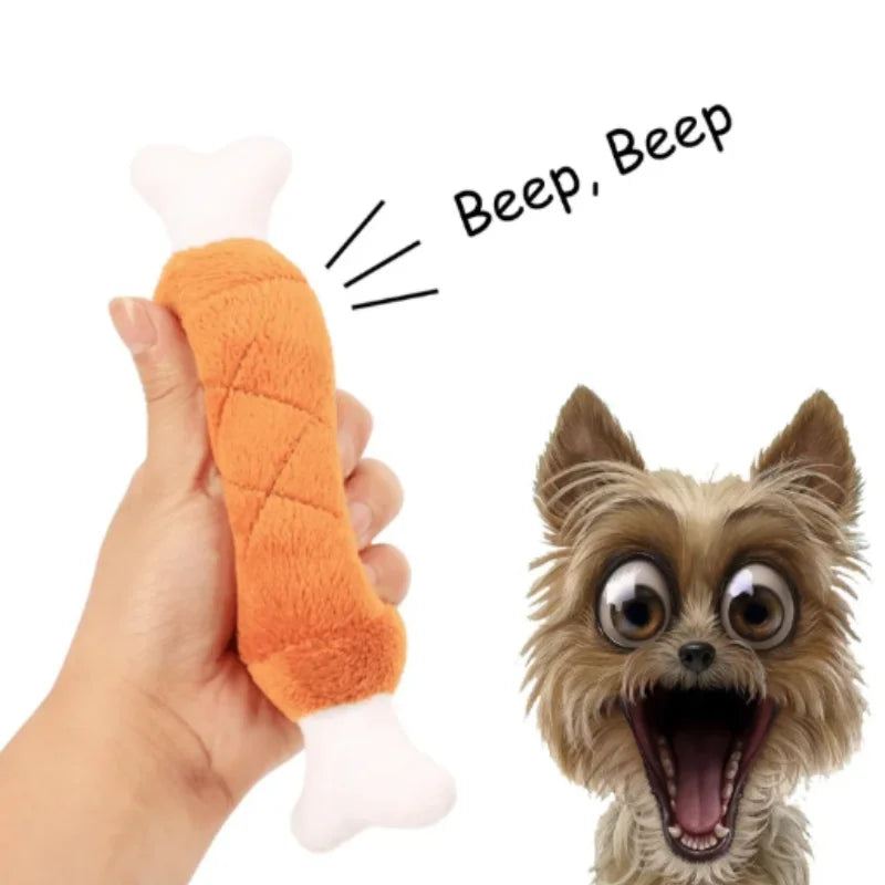 Plush Squeaky Puppy Chew Toy