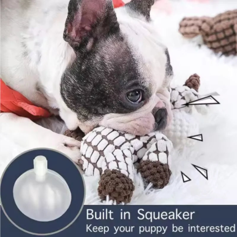 Plush Squeaky Puppy Chew Toy