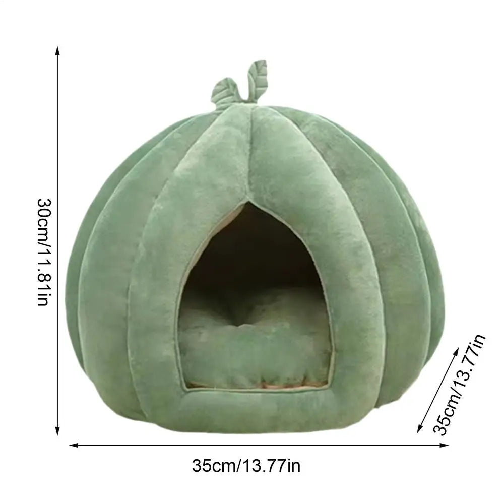 Pumpkin Cat House Bed