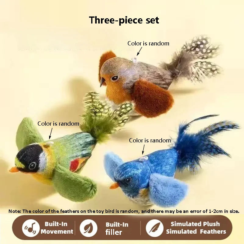 Toy Bird With Sound For Cats