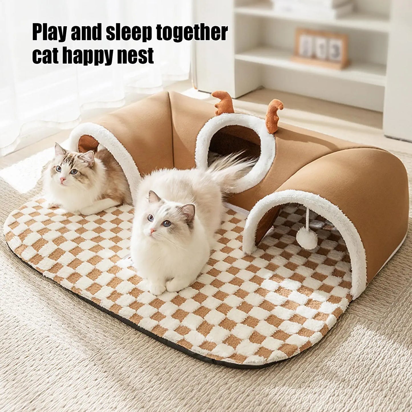 Cat Bed and Play Tunnel