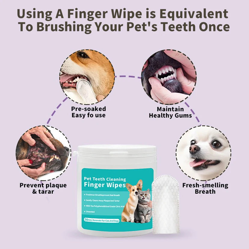Disposable Finger Pet Toothbrush