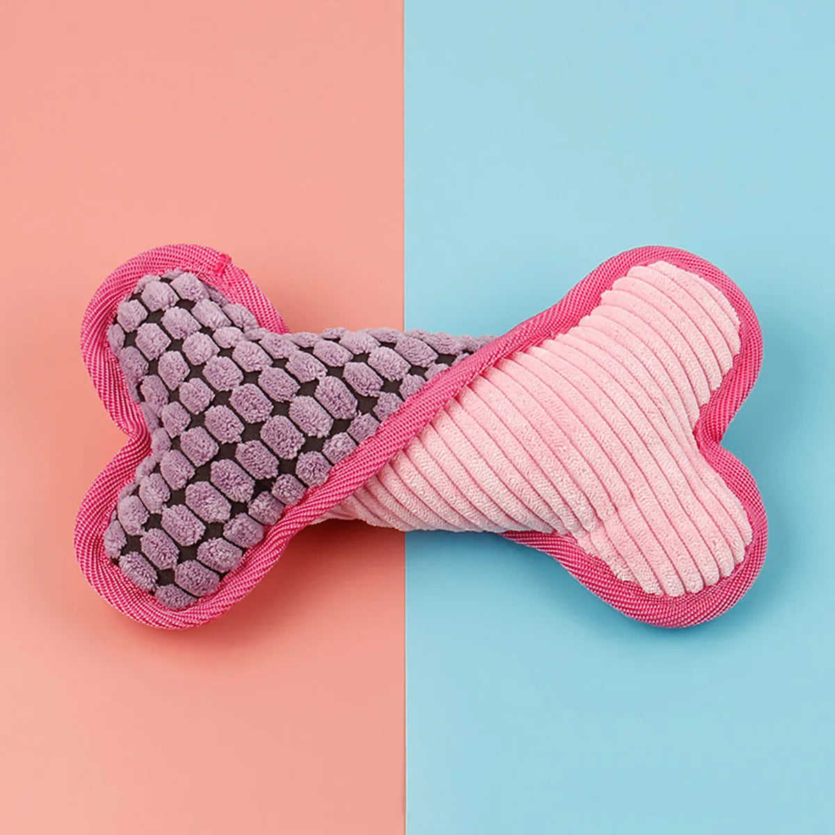 Plush Squeaky Bones Toy