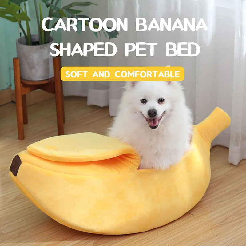 Banana Cat Bed With Cover