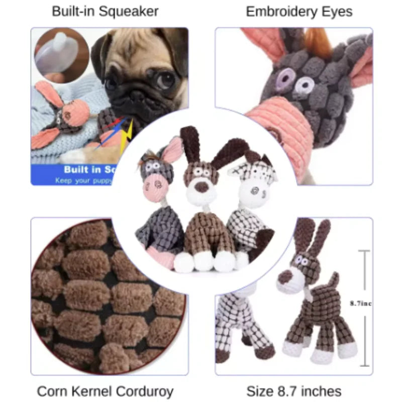 Plush Squeaky Puppy Chew Toy