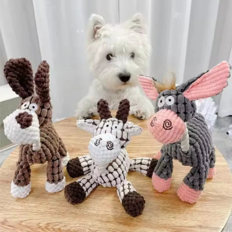 Plush Squeaky Puppy Chew Toy