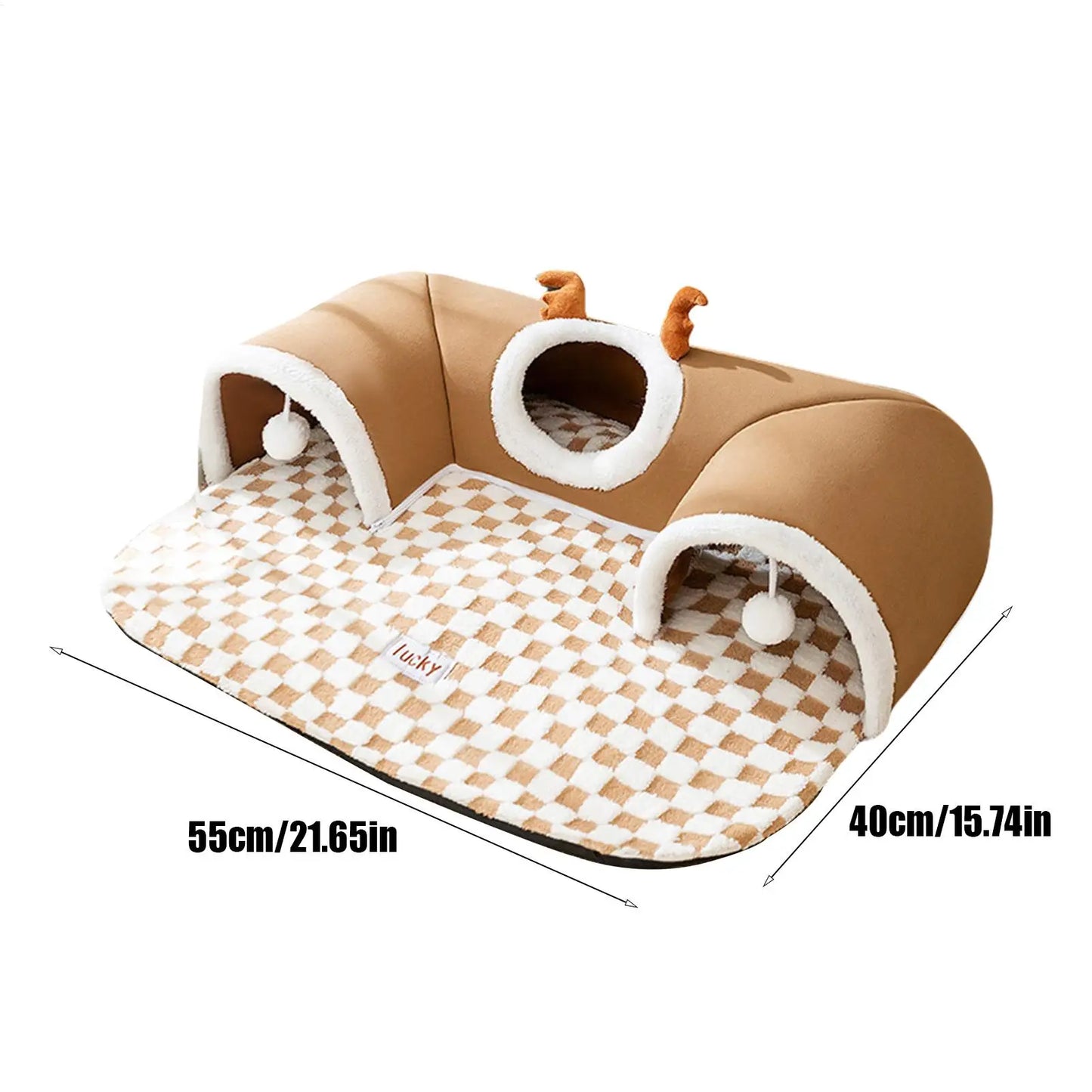 Cat Bed and Play Tunnel