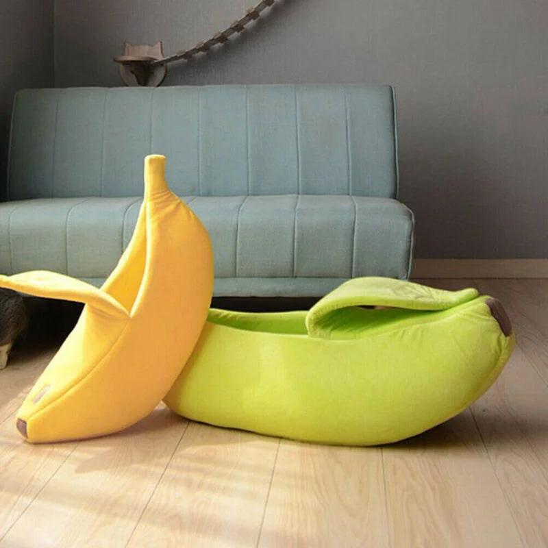 Banana Cat Bed With Cover