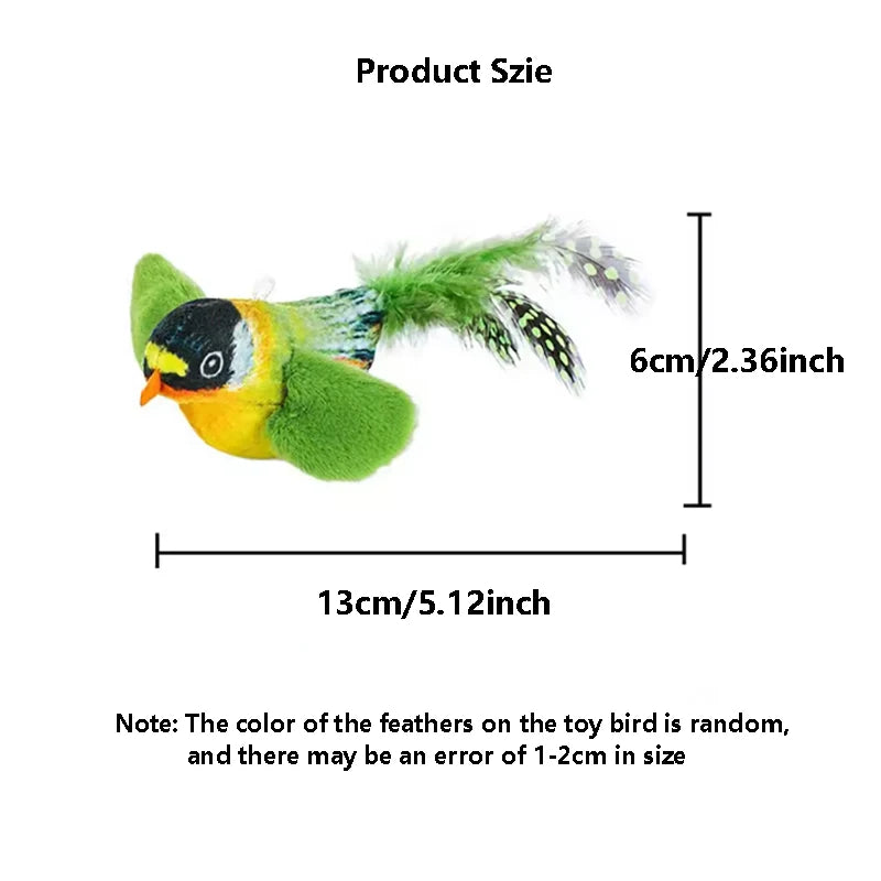 Toy Bird With Sound For Cats
