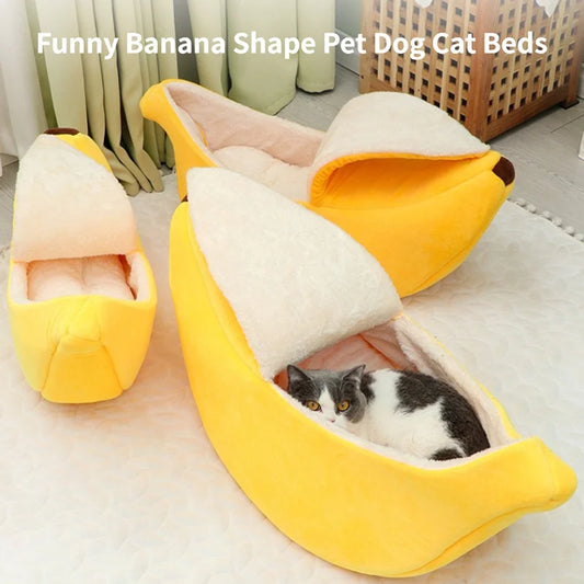 Banana Cat Bed With Cover