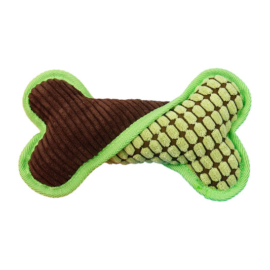 Plush Squeaky Bones Toy